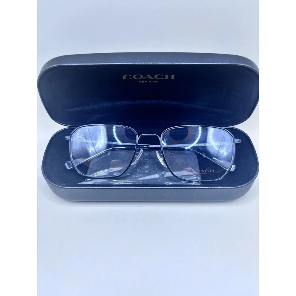 Authentic Coach HC5171 9344 Satin Black Women Rectangle Eyeglass Frames 54mm NIB